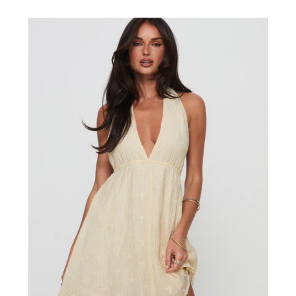 NWT Princess Polly Plus One Mini Dress Beige